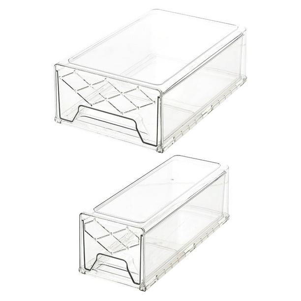 unbranded 2Ud Caja De Almacenaje Para Encimera Cocina Resistente De Plástico Con Simple Y Funcional