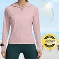 thumbnail image 2 of StSilkitty Sun Protection Hoodie Athletic Jackets for Womens Solid Color Full Zip Long Sleeve Hoodies Pullover Tops, 2 of 8