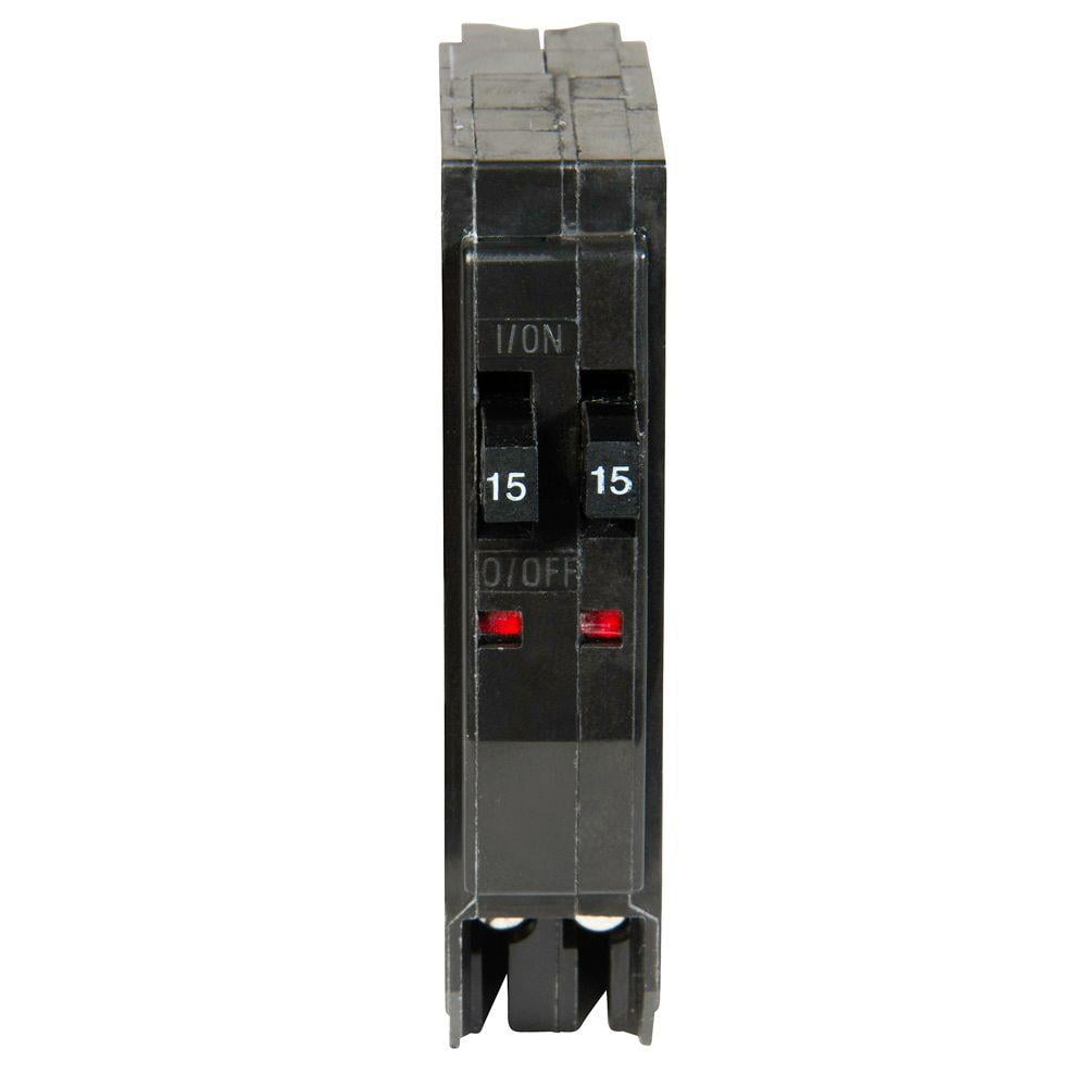 Square D QO 2-15 Amp Single-Pole Tandem Circuit Breaker QO1515C