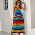 thumbnail image 5 of Mexican Serape Sleeveless Dress Summer Women Clothes Dress for Pregnant Women Dresses, 5 of 9