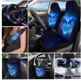 thumbnail image 2 of KUIFORTI Cute Dolphin Car Seat Covers Wear-Resistant 15 Pieces Car Accessories Full Set for Women Men Elastic Fabrics Washable Easy to Install Suitable for Cars, SUV and Truck, 2 of 7