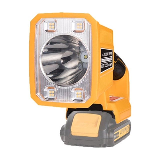 14.4-20V LED Tool Lamp Work Light For 18V 20V Li-ion Battery 1250 Lumen Cordless Lantern Flashlight Spotlight