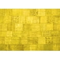 thumbnail image 1 of Ahgly Company Indoor Rectangle Patchwork Yellow Transitional Area Rugs, 8' x 12', 1 of 4