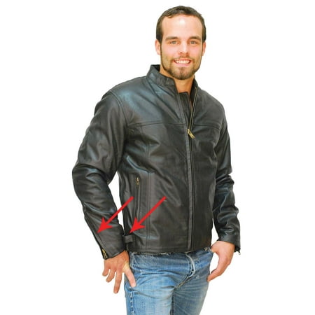 Racing Replica Leather Jacket - Classic Leather Cafe Racing Jacket for Men #M6057ZK