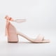 thumbnail image 1 of Illy - Zapatos de tacón de ante color coral con perlas coral 24 CM, 1 of 9