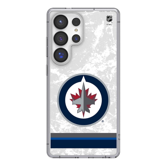 Winnipeg Jets Galaxy Stripe Clear Ice Case