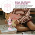 thumbnail image 3 of MLINS 6Pcs Doll Clothes Mannequin Doll Dress Display Form Stand Doll Dress Gown Model Stand, 3 of 7