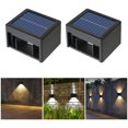 thumbnail image 2 of Pack Solar Wall Lights, LED Solar Light for Outdoor Garden, Outdoor Led Wall Light IP65 Waterproof Solar Door Light, 2 of 4