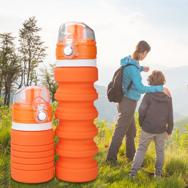 Botella plegable de 500ML vaso reutilizable para beber viaje Camping senderismo elementos esenciales FLhrweasw Nuevo