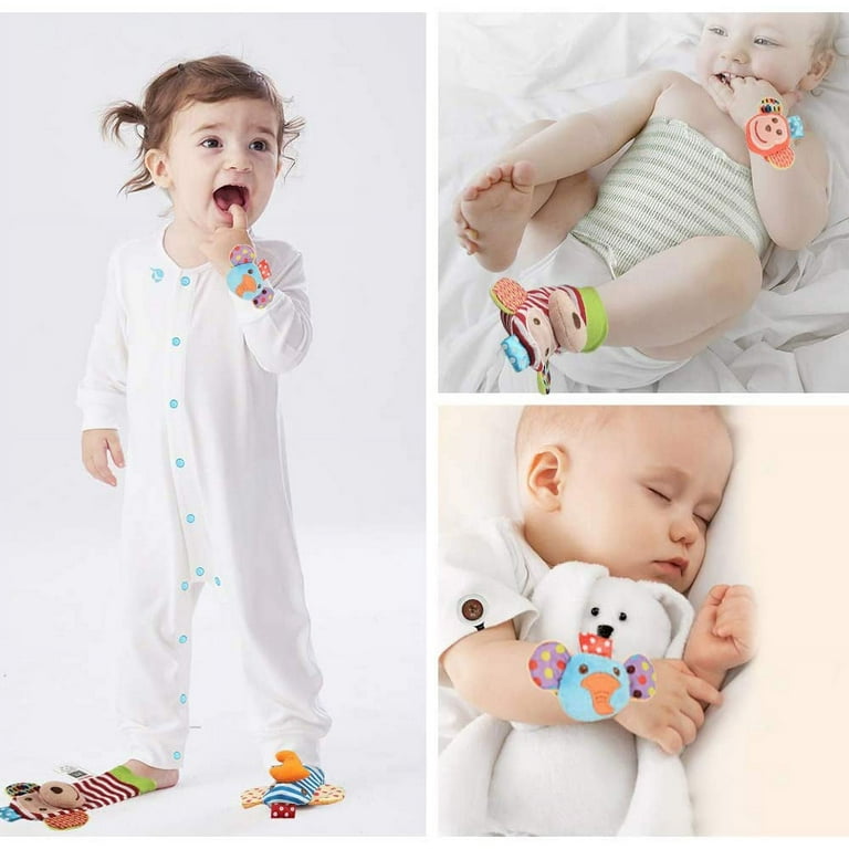 Baby booties foot best sale rattles