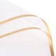 thumbnail image 1 of Zhuge Decoraciones para cajas de regalo, regalos, papel para envolver flores (papel para envolver impermeable, mate, semitransparente, con borde dorado, 58 x 58 cm, blanco), 1 of 5