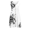 thumbnail image 4 of Mono de color estampado para mujer, falda corta, vestido sin mangas con cintura y hombros descubiertos sexy Fridja  hjkh2717, 4 of 4