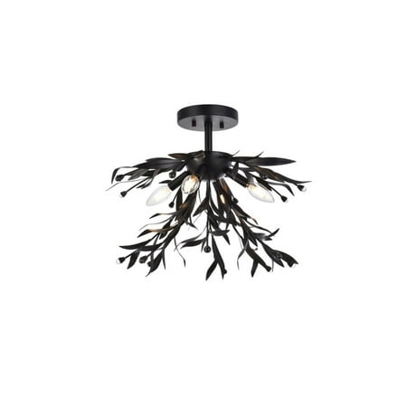 

Priscilla 18.5 inch flush mount in black