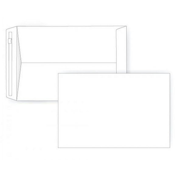 6 X 9 Self Seal Strip Catalog - 28# White - Open End (6 x 9) - Jumbo Envelope Series (Box of 1000)