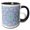 Black/White, variant on 3drose, Hypnotic Abstract Dynamic Radial Pattern Mosaic Background Design, 11oz Mug