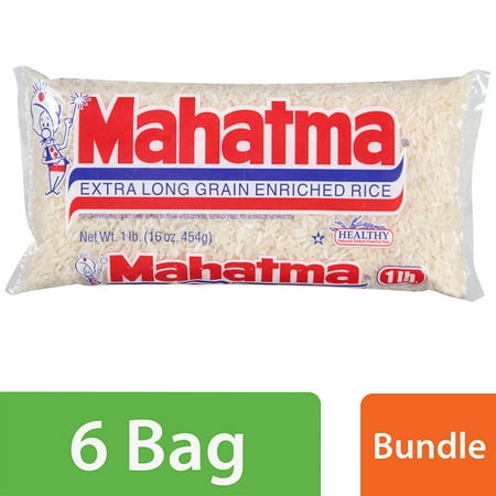 Maroon Leather Grain - (6 Pack) Mahatma Extra Long Grain Enriched Rice 16 oz Bag