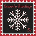 thumbnail image 3 of SD Graphics Studio 12x12 Black Modern Framed Museum Art Print Titled - Festive Holiday Stamp I, 3 of 5