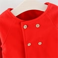 thumbnail image 5 of MEZZALL Kids Baby Girls Boys Winter Solid Color Long Sleeve Button Cape Type Clothes Coat Jacket Lovely Dailywear, Red, 6-12 Months, 5 of 8