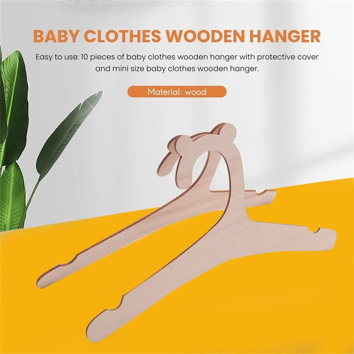 Newborn Hangers for Baby Clothes,Baby Children Wooden Hangers for Clothes Hangers - 30 Pcs Set (9 inches)