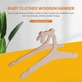 thumbnail image 6 of Newborn Hangers for Baby Clothes,Baby Children Wooden Hangers for Clothes Hangers - 30 Pcs Set (9 inches), 6 of 9