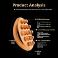 thumbnail image 3 of Outils de Massage en Bois avec Poignée, Rouleau de Massage en Bois Outils de Massage pour Drainage Lymphatique, pour Mise en Forme du Corps Massage de la Cellulite, 3 of 8