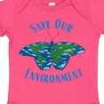 thumbnail image 4 of Inktastic Save Our Environment Earth Butterfly Boys or Girls Baby Bodysuit, 4 of 5