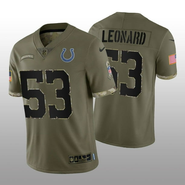 NFL_ Football Jersey Indianapolis''Colts''MEN Jonathan Taylor Quenton  Nelson Matt Ryan Darius Leonard Peyton Manning 2022 Salute To Service 