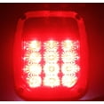 thumbnail image 6 of LED Rectangular Red Jeep & Trailer Tail Light Universal STUD-MOUNT Kit with Back Up License Illuminator on Left EHD, 6 of 6