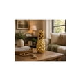 thumbnail image 3 of DecMode Gold Traditional Polystone Pineapple Fruit Sculpture, 6"W x 14"H, 3 of 13