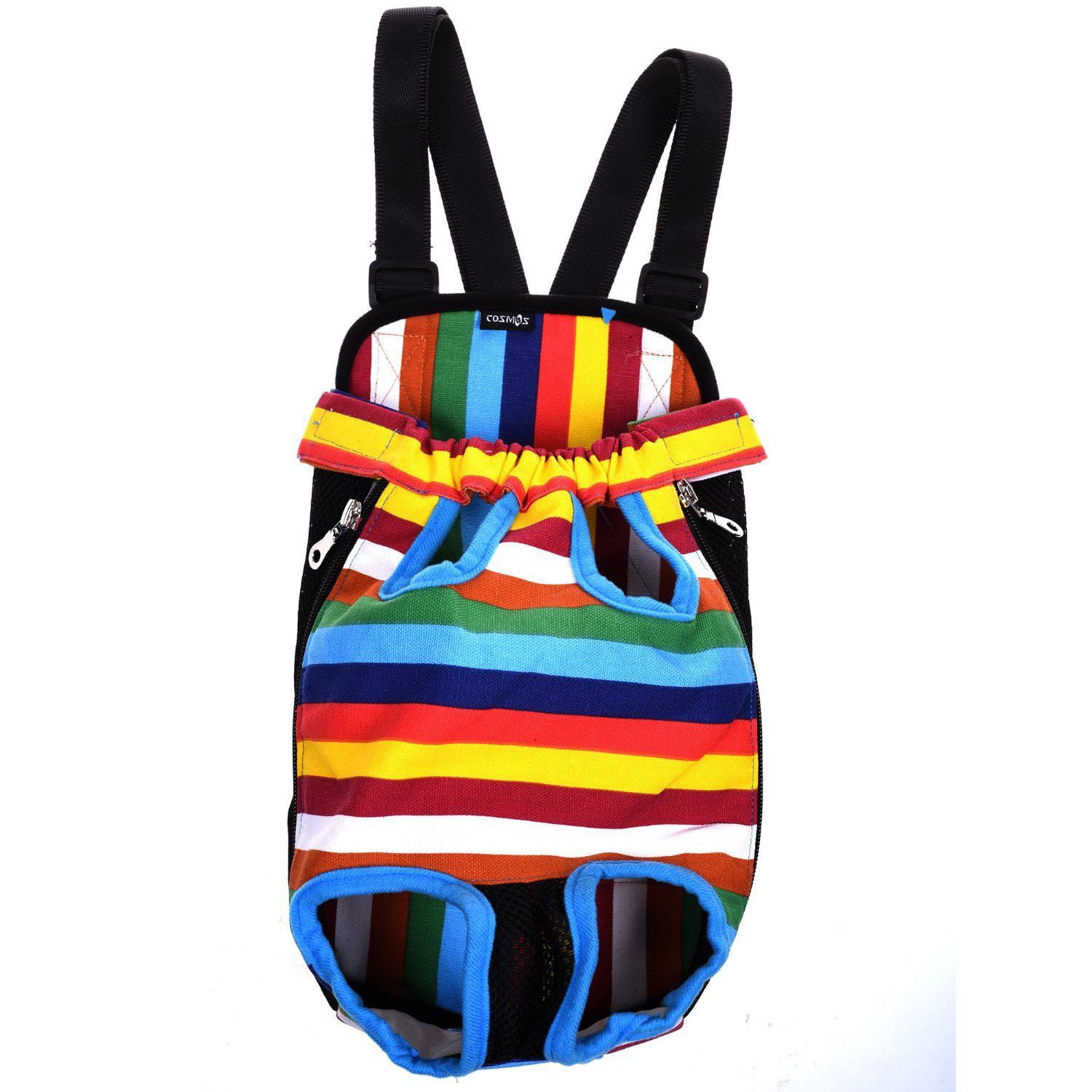 Nylon Mesh Pet Puppy Dog Cat Carrier Backpack Front Net Bag Tote Sling Carrier-Rainbow choice ...