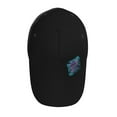 thumbnail image 4 of XMXT Baseball Cap, Game Repeat Cool Blue Print Sun Hats for Men, One Size Black, 4 of 9