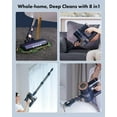 thumbnail image 6 of Homeika Cordless Vacuum Cleaner, 20Kpa Powerful Suction Vacuum with LED Display, 8 in 1 Lightweight Stick Vacuum with 30 Min Runtime Detachable Battery, 6 of 8