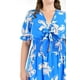 thumbnail image 4 of Vestido escote moño Roman Fashion Tallas Extras 4329 Azul flores 38, 4 of 7