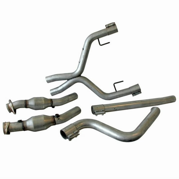BBK Performance 4011 Catted Dual Exhaust Conversion X-Pipe 2.5" Fits select: 2005-2010 FORD MUSTANG