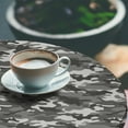 thumbnail image 2 of Ambesonne Camouflage Fitted Round Tablecloth, Grey Color Shades, 45"- 56" Diameter, Grey Coconut, 2 of 5