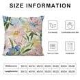 thumbnail image 5 of Shiartex  Spring Yellow Blue Pink Floral Pillow Covers Cute Watercolor Colorful Flower Leaf Print Decorative Throw Pillows Rustic Farmhouse Cushion Case Decor for Couch Sofa Bed，Multi-Size, 5 of 5