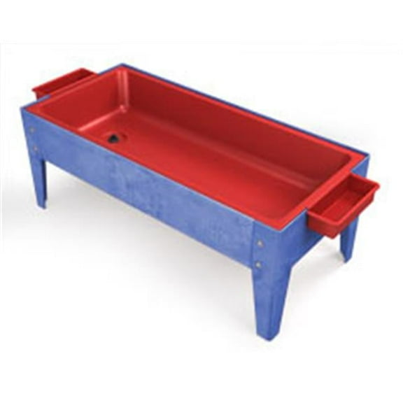 Red Liner Sand And Water Activity Center with Lid No Casters.