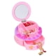 thumbnail image 1 of Joyero de pastel de cumpleaños, joyero musical decorativo rosa de plástico de forma exquisita para niñas, 1 of 12