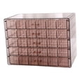 thumbnail image 1 of Caja de almacenamiento para joyas y collares, 120 compartimentos, 5 capas, para mujeres y niñas Púrpura, 1 of 9