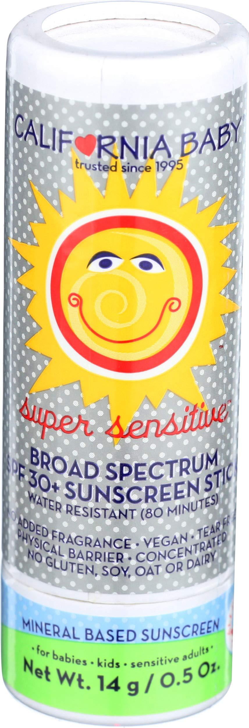 California Baby Super Sensitive Broad Spectrum SPF 30+ Sunscreen Stick