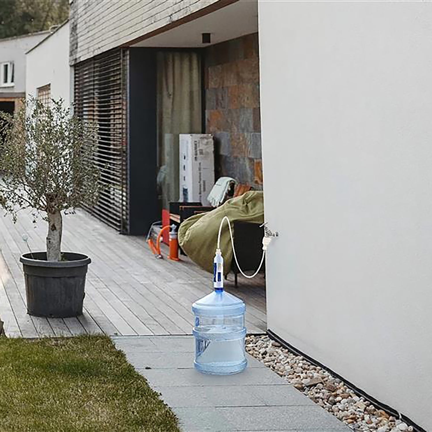 EZ Jug Water Filtration System with Garden Hose Faucet Adapter, EZOD001