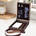 thumbnail image 1 of Caja de madera para escritores, mensajero, caja para bocetos, maletín, bolso de hombro de tendencia, caja de madera para pintores, escritura con pince perfecl Cajas de mensajería para escritores, 1 of 8