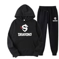 thumbnail image 4 of Conjunto de ropa deportiva para hombre y mujer, sudadera con capucha y pantalones con cordón, ropa deportiva de otoño, 2 piezas, 4 of 4