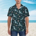 thumbnail image 4 of Balery Cute Turtle Print Men's Hawaiian Shirts Short Sleeve Beach Shirt Relaxed Fit Vacation Button Down Shirts-XX-Large, 4 of 9