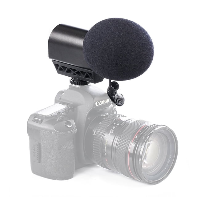 Saramonic VMIC Stereo Condenser Video Microphone +Rubberized Shockmount, High-Pa