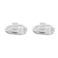 thumbnail image 4 of Qarigey Almohadillas nasales de silicona ovaladas, 5 pares, tornillo de presión, tornillo de aire transparente, ligero, compacto para reemplazo de 2piezas Tipo 2 5 pares Qarigey CBP289252, 4 of 5