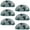 Multicolored 1, variant on PhooArto 6 Pcs Cup Drawer Pulls, Underwater Fish Sea Turtle Shell Shape Handles Cabinet Knobs for Dresser Cupboard Closet Wardrobe with Screws