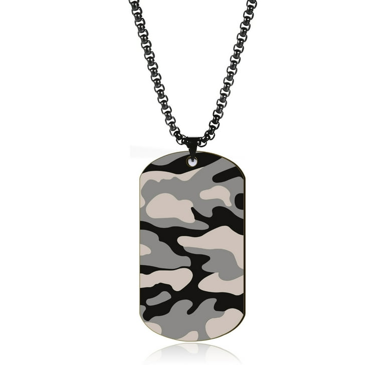 MASCULINE DOG TAG STAINLESS STEEL