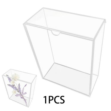 Tongina DIY Acrylic Shadow Box Frame Crafts 8.58x6.69x3.31inch Large Display Case Deep Shadow Box for Photo Flowers Medals