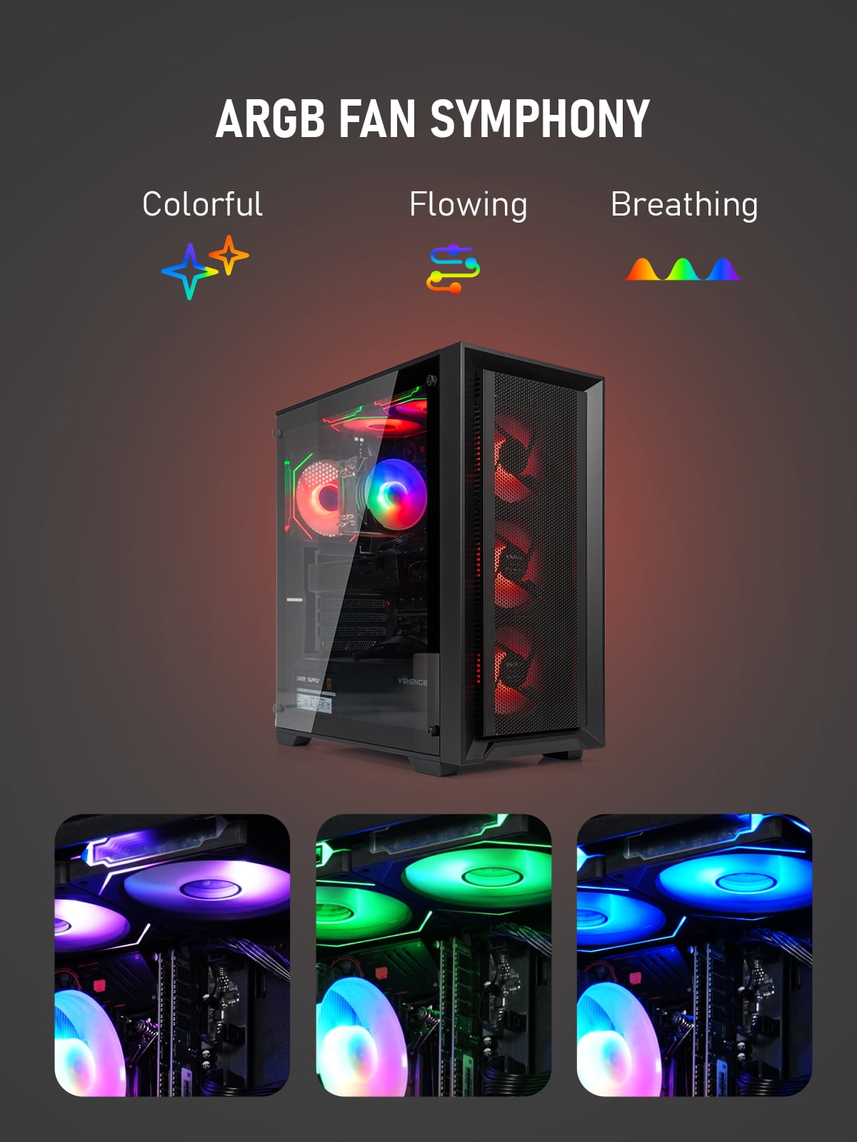 Gaming-Pro Gaming PC Computer i7-6700 512GB SSD+1TB HDD RX580 8GB